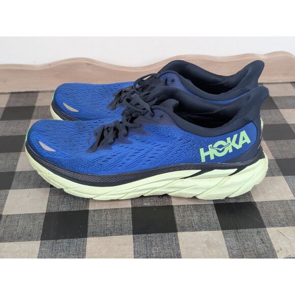 Hoka Clifton 8 Running Shoes Blue Men's Size 10.5D - Picture 12 of 16